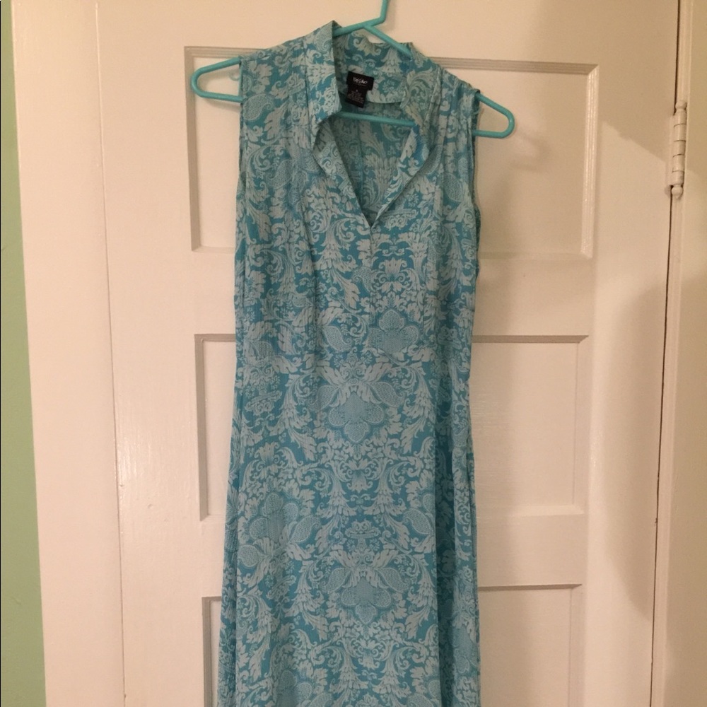 Silk Mossimo Mandarin collar dress